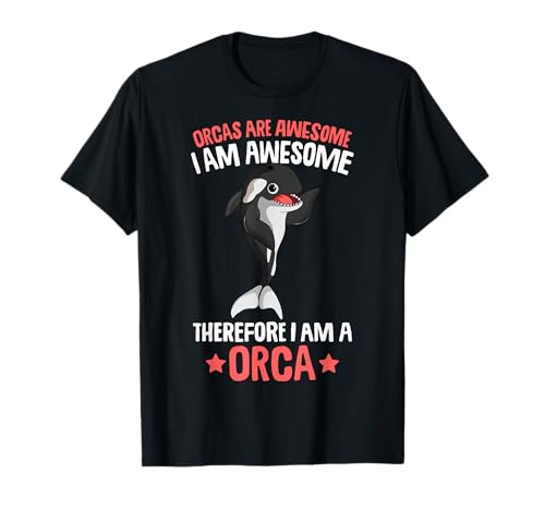 Orcas Are Awesome Girls Kids Boys Orca Whale T-Shirt