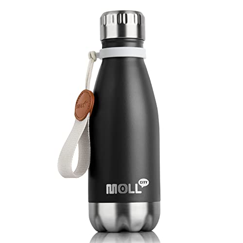 Image of Kids Water Bottle 9 oz Stainless Steel Vacuum Insulated Metal Flask,Black