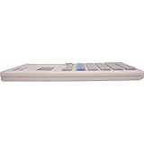 Sharp HO EL240SB 8 Digit Solar and Battery Powered Slant Display Calculator, White, 2 3/4 x 4 1/2 (EL240SAB)