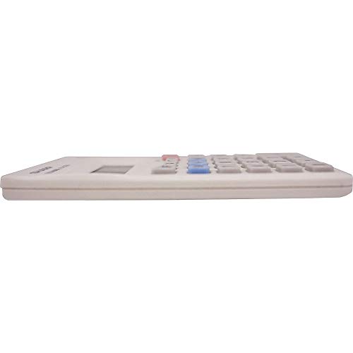 Sharp HO EL240SB 8 Digit Solar and Battery Powered Slant Display Calculator, White, 2 3/4 x 4 1/2 (EL240SAB)