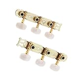 Pair Of Classical Acoustic Guitar Pegs With Beaded...