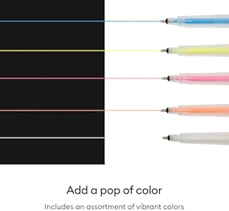 Cricut® Acrylic Gel Pens Set, 1.0 mm (6 ct) - For use with Maker, Explore, & Venture Machines