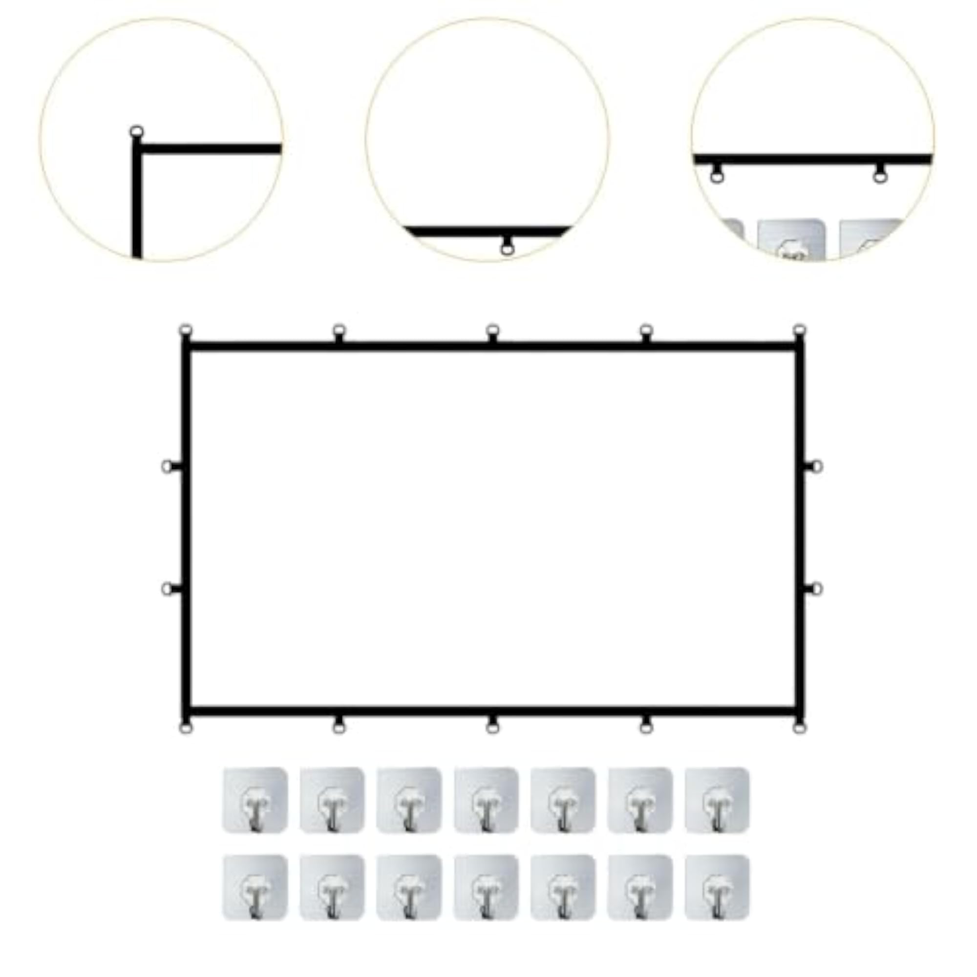 16:9 Projector Screen for Camping & Presentations