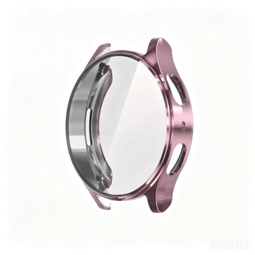 Case for Samsung Galaxy Watch 7 40mm/44mm Screen Protector Flexible Soft TPU All-Around Protective Face Cover for Galaxy Watch 7 Accessories (40mm,Pink)
