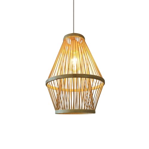 Suspension bambou 40cm au design bohème chic et finitions soignées