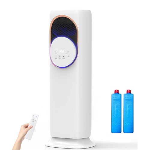 Turmventilator Klimaanlage mit Heizung & Luftbefeuchtung, Flügelloser Heizlüfter mit Fernbedienung, 3 Kühl- & 2 Heizstufen, 8h Timer, Klimagerät Luftkühler für Wohnung Zimmer Räume Turmventilator Klimaanlage mit Heizung & Luftbefeuchtung, Flügelloser Heizlüfter mit Fernbedienung, 3 Kühl- & 2 Heizstufen, 8h Timer, Klimagerät Luftkühler für Wohnung Zimmer Räume