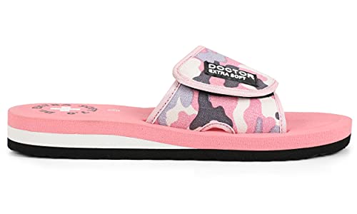 DOCTOR EXTRA SOFT Women's Camo Care Orthopaedic and Diabetic Adjustable Strap Super Comfort Dr Sliders Flip-flops and House Slippers OR-D-54