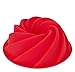 LUUFAN Silicone Bundt Pans 9 Inch Non-Stick Cake Pan Mold, FDA Certified & Eco-Friendly Grade Silicone Bundt Tins (Spiral)