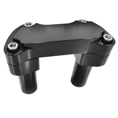 Elevadores negros de 4" con abrazadera de 1" con acabado premium para Softail FXSTC