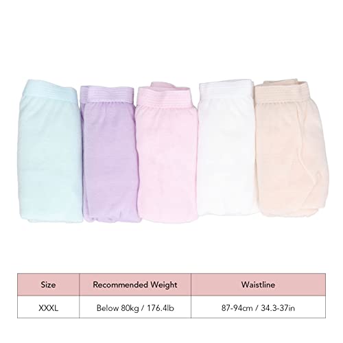 Calcinhas de algodão puro, roupa íntima feminina elástica macia higiênica respirável sem costura par