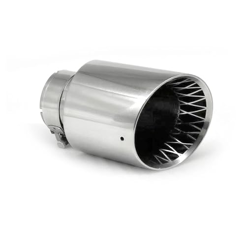 Silencieux d'échappement modifié argent 60mm vers 101mm en inox