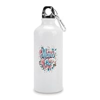 I Love Mama Mom Classic Aluminum Water Bottle Portable Sport Tumbler with Hook for Travel Gym Hiking Camping