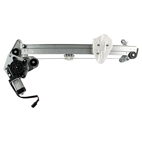 Image of TRQ Front Passenger Side Power Window Motor and Regulator Assembly Power Without Express Up and Down Compatible with 2013-2017 Honda Accord Sedan