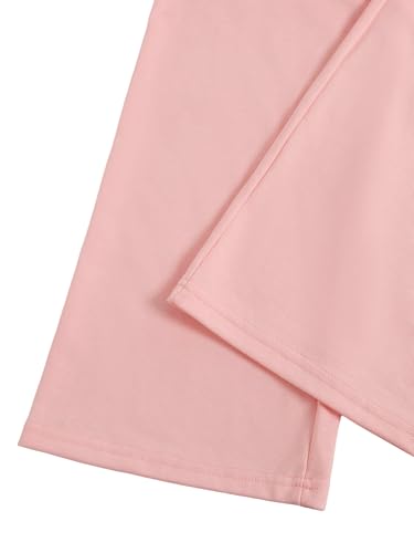 Image of Verdusa Girl's Sweatpants Graphic Embroidery Straight Leg Athletic Pants with Pockets