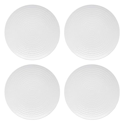 lakeland White Melamine Range Dinner Plates - Set of 4