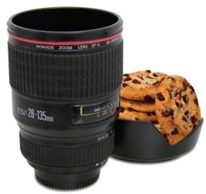 LMS Plastic Camera Coffee Mug, 350ml, Black