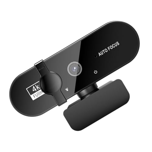 Hattba Cámara web USB W66 con micrófono integrado y enfoque automático para estudiantes y trabajadores de oficina remotos