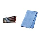 【公式セット品】SteelSeries ラピッドタップ ラピッドトリガー 搭載 ゲーミングキーボード ミニサイズ Apex Pro Mini Gen 3 JP 有線 日本語配列 OmniPointスイッチ 2ーinー1アクションキー 搭載 ブラック 64918 サンワサプライ クリーニングクロス
