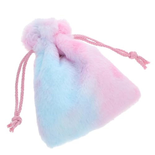 VILLFUL Kuschelsack für Kleine Tiere Regenbogenfarbener Schlafsack aus Korallenvlies Warmes Nest für Hamster Mäuse Meerschweinchen für Gemütliche Rückzugsorte