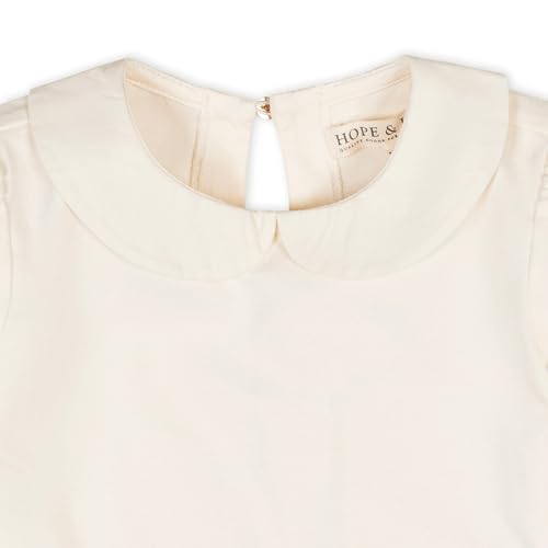 Image of Hope & Henry Girls' Peter Pan Mix Media Top