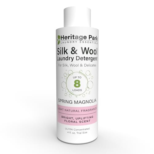 Heritage Park Silk & Wool Spring Magnolia Floral Scent, pH-Neutral Laundry Detergent - Enzymes-Free,...