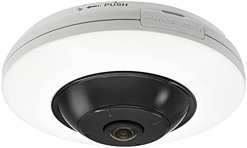 5MP FishEye Panoramic Poe IP Security Camera, OEM DS-2CD2955FWD-IS with 1.05mm Fixed Lens, 180° Wide Angle View, Audio & Alarm I/O, Support Micro SD Card, 26ft Night Vision, Smart IVS (DT955)