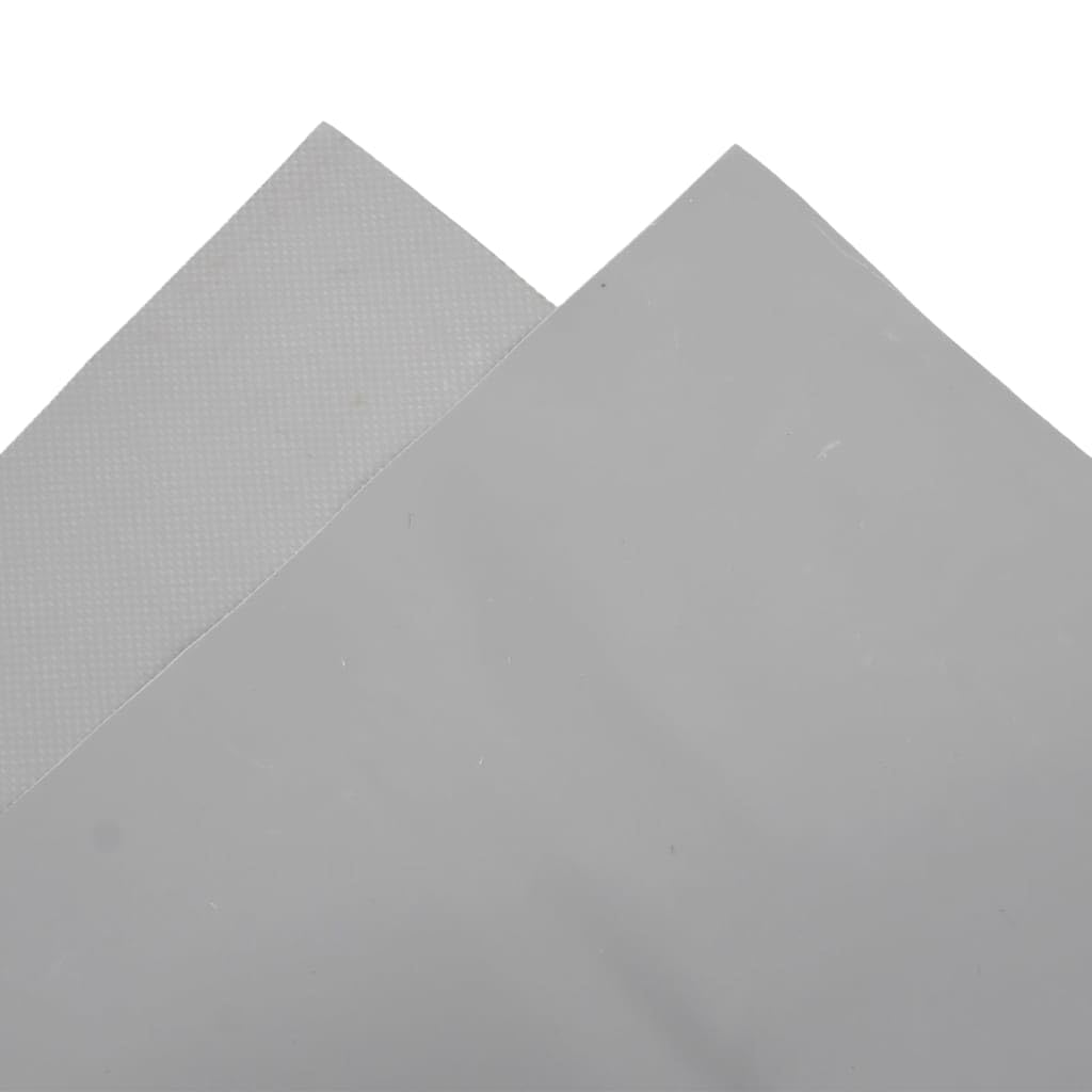 vidaXL Bâche, Couverture de Toit Résistante aux UV, Bâche de Protection pour Meuble de Jardin Remorque Voiture Extérieur, Gris 3x5 m 650 g/m²