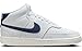Nike Court Vision Mid Shoe for Men, CU6620, White Midnight Navy Sail, 38.5 EU