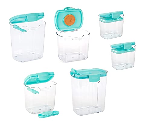 Progressive ProKeeper 6-Piece Airtight Kitchen Canister Set Turquoise