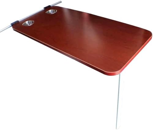 Foldable RV Dining Table with 2 Cup Holders - Portable Wall-Mount Table for Campers & Motorhomes, Space-Saving Folding Design, Perfect for Outdoor Cooking & Dining