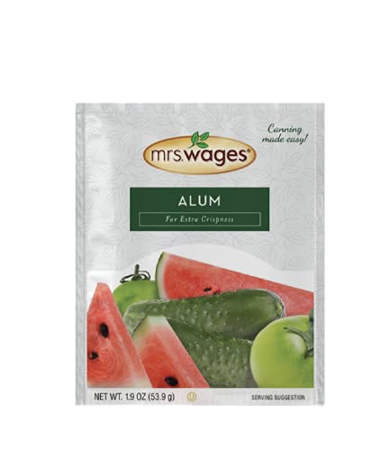 Mrs. Wages Alum, Easy-To-Use, Add Extra Crispness, 1.9 oz Packet, 12 Pack