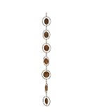 Ancient Graffiti Flamed Copper Circle Rain Chain