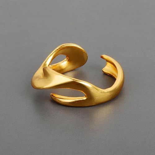 Bague géométrique graphique au design épuré et finitions premium - 3
