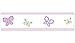 Pink and Purple Butterfly Baby and Childrens Wall Border by Sweet Jojo Designs