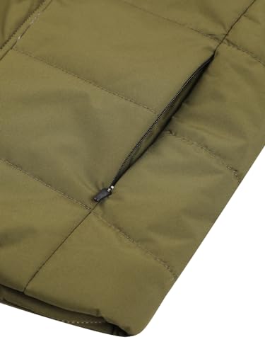 Image of Boys Winter Wear Hooded Puffer Jacket For Kids Green 4-6 Years