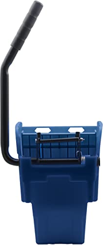 Carlisle Foodservice Products Omnifit 35 Qt Mop Bucket Combo: Side Press Wringer & Soiled Water Insert - Blue #TOP6
