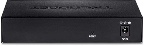 Trendnet 8-Port Gigabit Edgesmart Switch, 8 X Gigabit Ports, 16Gbps Switch Capacity, Ethernet Network Desktop Switch, Managed Gigabit Switch, Metal, Fanless, Lifetime Protection, Black, Teg-S80Es #TOP7