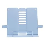 Supporto per libri di cucina, pieghevole, con clip per pagine, supporto per libri di ricette, per studiare università, aule, biblioteche, soggiorno, cucina, camera d