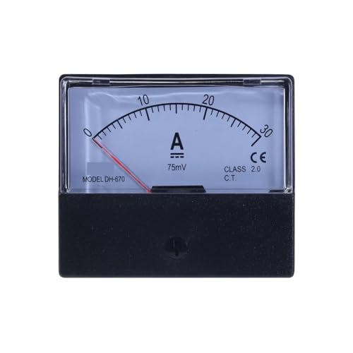 Panneau de courant analogique ampèremètre 5A DC DH-670 à pointeur aiguille