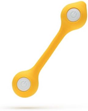 Vi-bo Twin Ball Yellow Massage Relaxation Spot Silicone Based Vibrating Toys