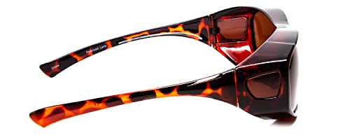Calabria 7664 Night Driving Fitover Sunglasses Tortoise Havana/Copper Men Women Sunglass that Fits Over Prescription Glasses3