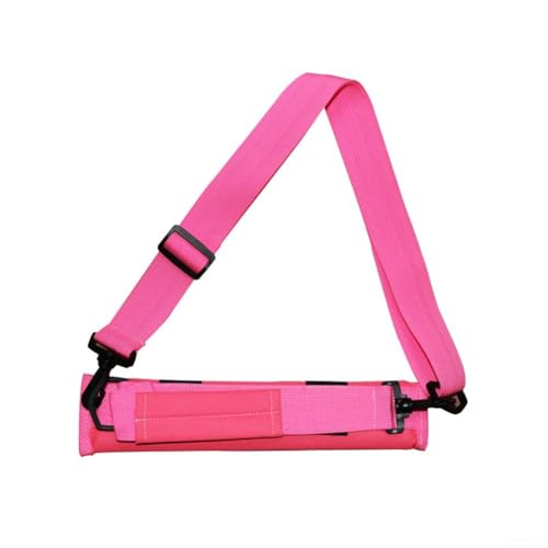 Travel Savvy tragbare Golftasche aus starkem Nylon-Material, passend für ein komplettes Set von bis zu 46 Schlägern mit Stauraum für Tees (Rosa) Travel Savvy tragbare Golftasche aus starkem Nylon-Material, passend für ein komplettes Set von bis zu 46 Schlägern mit Stauraum für Tees (Rosa)
