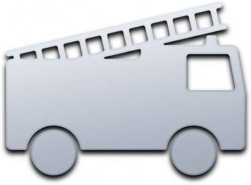 Fire Engine Mirror 50cm x 30cm, White