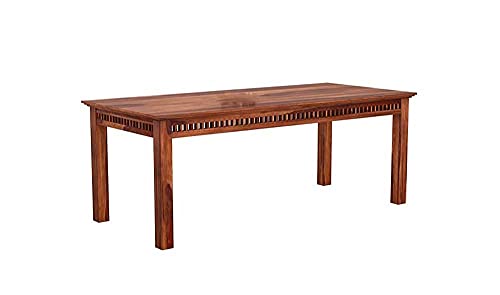 Image of Sheesham Solid Wood 8 Seater Dining Table for Living Room (Honey2)