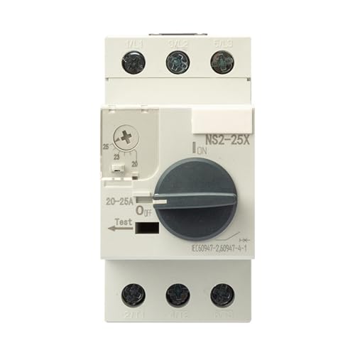 Démarreur de moteur NS2-25X 20-25A sur rail pour commande de compresseur