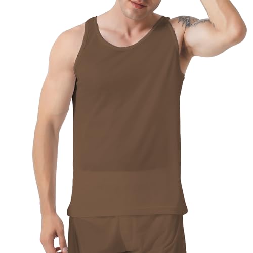 Player’s Nylon Tricot Tank Top – Big & Tall Men’s Undershirt, Workout & Summer Tank