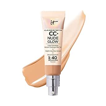 Amazon.com: IT Cosmetics CC+ Nude Glow (Medium Tan) - Lightweight
