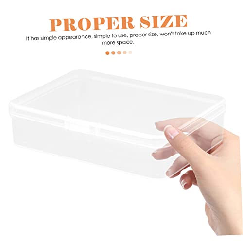 Boîte de rangement transparente plastique compacte et empilable pour petits éléments