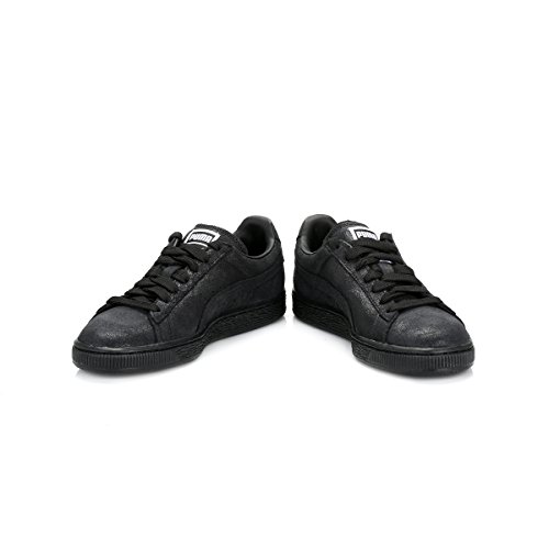 Image of PUMA Suede Classic, Women's Low-Top Sneakers, Black /Steel Gray, 8 UK