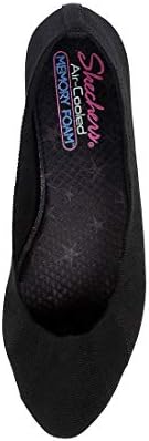 Skechers womens Cleo Bewitched - Engineered Knit Skimmer Ballet Flat, Black, 9 US | Image 4